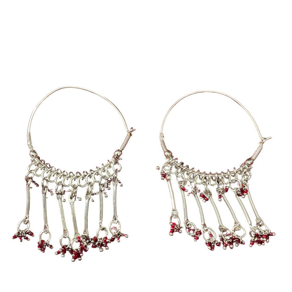 🌺 Vintage Artisan Handmade Dangle Earrings